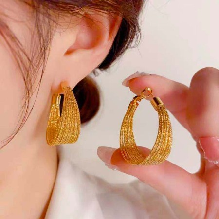 Golden Wedding / Party Earring Big (Code 120)